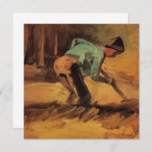 Man houdt op met stok, pade van Vincent van Gogh (Voorkant / Achterkant)