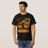 Man houdt op met stok, pade van Vincent van Gogh T-shirt (Voorkant volledig)