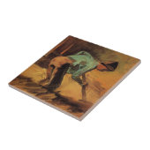 Man houdt op met stok, pade van Vincent van Gogh Tegeltje (Zijkant)