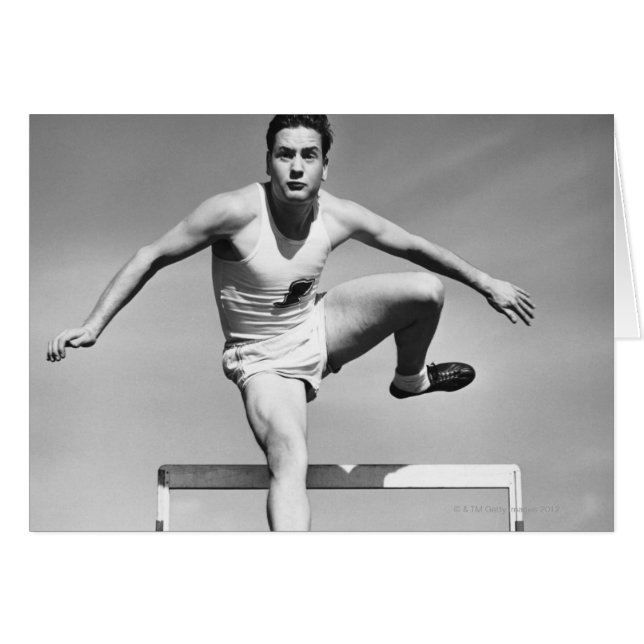 Man Hurdling (Voorkant Horizontaal)