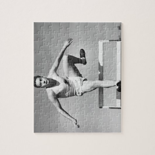 Man Hurdling Legpuzzel (Verticaal)