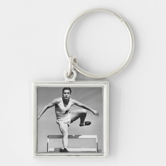 Man Hurdling Sleutelhanger (Voorkant)