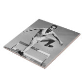 Man Hurdling Tegeltje (Zijkant)