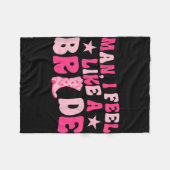 Man I Feel Like A Bruid Laten we gaan Meisjes West Fleece Deken (Voorkant (Horizontaal))