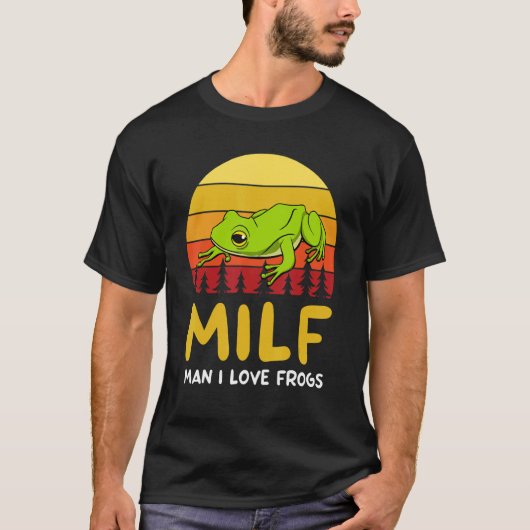 Man I houdt van kikkerviskikker T-shirt (Voorkant)