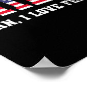 Man I Love Felon Funny Trump 2024 Poster (Hoek)