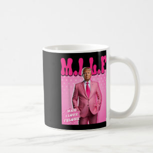 Man I Love Felons Funny Pink Trump 2024 voor Presi Koffiemok
