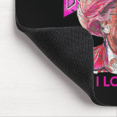 Man I Love Felons Funny Pink Trump 2024 voor Presi Muismat (Hoek)