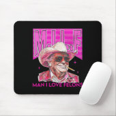 Man I Love Felons Funny Pink Trump 2024 voor Presi Muismat (Met muis)