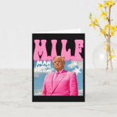 Man I Love Felons Funny Trump Pink 2024 voor Presi Kaart (Gele Bloem)