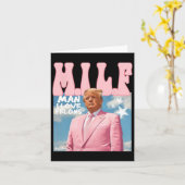 Man I Love Felons Funny Trump Pink 2024 voor Presi Kaart (Gele Bloem)