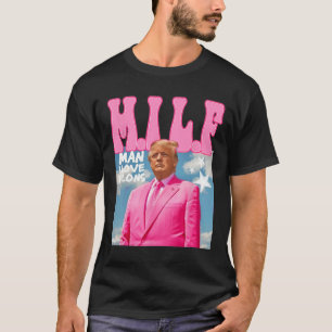 Man I Love Felons Funny Trump Pink 2024 voor Presi T-shirt