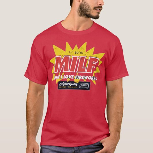 Man I Love Fireworks T-shirt (Voorkant)