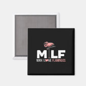 Man I Love Flamingos Bird Lover Summer Flamingo Magneet (Voorkant / Achterkant)
