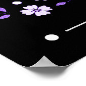 Man I Love Flowers Paarse tekst Poster (Hoek)