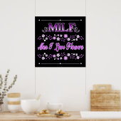 Man I Love Flowers Roze tekst Poster (Keuken)