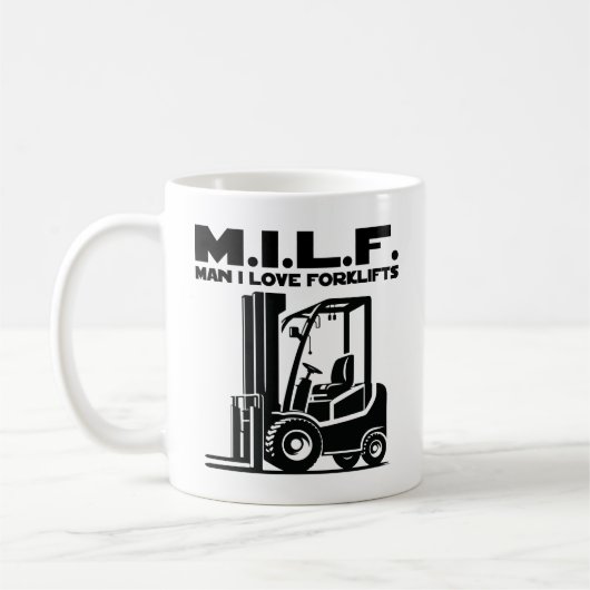 Man I Love Forklifts Koffiemok (Links)