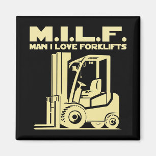Man I Love Forklifts Magneet