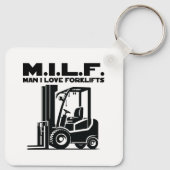 Man I Love Forklifts Sleutelhanger (Achterkant)