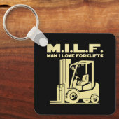 Man I Love Forklifts Sleutelhanger (Voorkant)