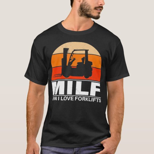 Man I love Forklifts  T-shirt (Voorkant)