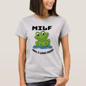Man I Love Frogs - Funny Frog Quote T-Shirt (Voorkant)