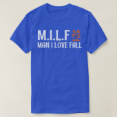 Man I Love Herfst Funny Autumn Season Fall Leaves T-shirt (Design voorkant)