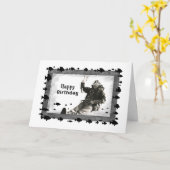 Man Ice Gevist, Verjaardag Kaart (Gele Bloem)