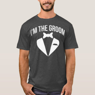 Man Ik ben de bruidegom Trouwen vrijgezellenfeest T-shirt