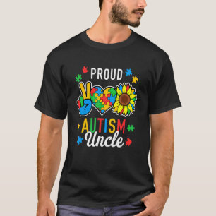 Man Ik ben een trotse autisme-oom Autisme bewustzi T-shirt
