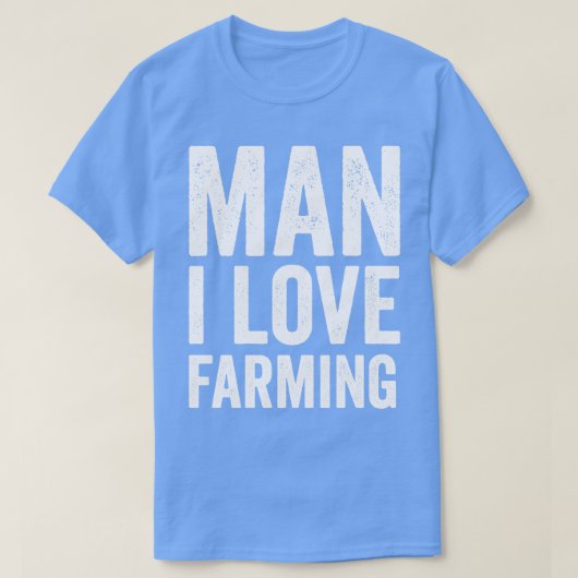 man Ik hou van boeren grappig T-shirt (Design voorkant)
