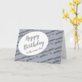 Man Ik hou van Chrome Grey Cars Vehicles Birthday  Kaart (Gele Bloem)