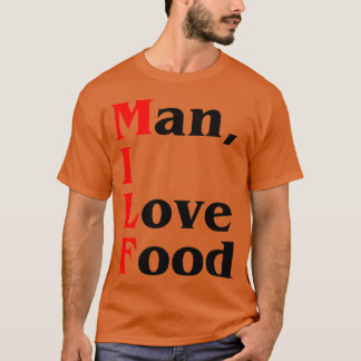 MAN IK HOU VAN Eten grappig T-shirt
