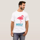 Man Ik hou van flamingos T-shirt (Voorkant volledig)