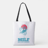 Man Ik hou van flamingos Tote Bag (Achterkant)