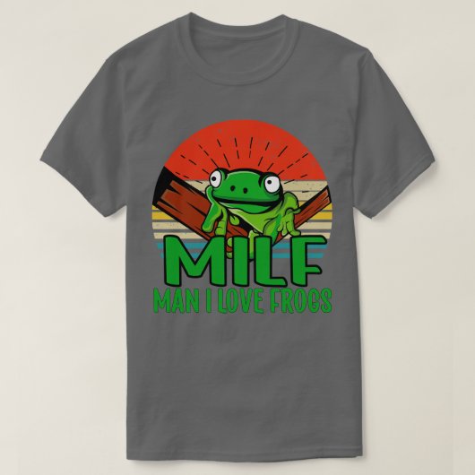 Man Ik hou van Kikkers 2 T-shirt (Design voorkant)