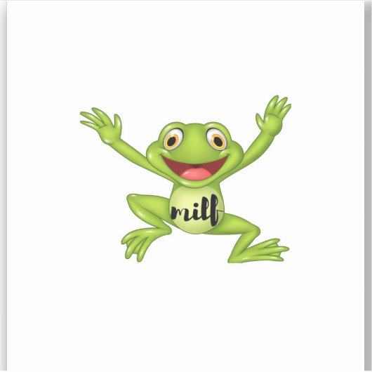 Man, ik hou van Kikkers Sticker (Voorkant)