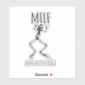 Man Ik hou van kikkers Sticker (Vel)