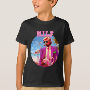 Man Ik Hou Van Misdadigers Grappige Trump Flamingo T-shirt