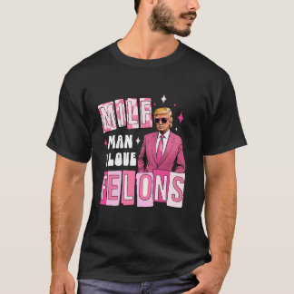 Man Ik hou van misdadigers politiek grappig Trump  T-shirt