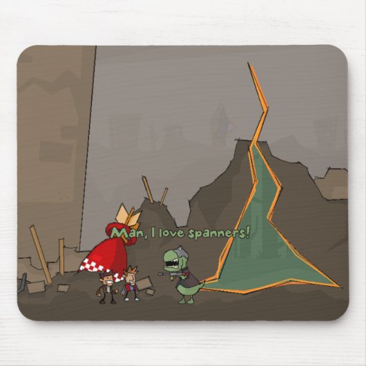 Man, ik hou van steekpenningen! muismat (Voorkant)