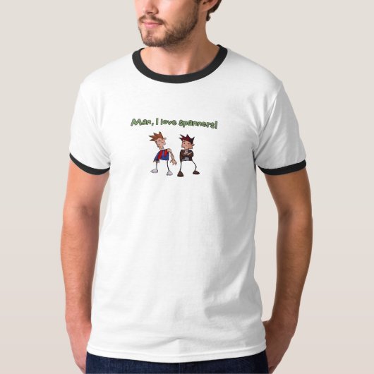 'Man, ik hou van steeksleutels' T-Shirt (Voorkant)