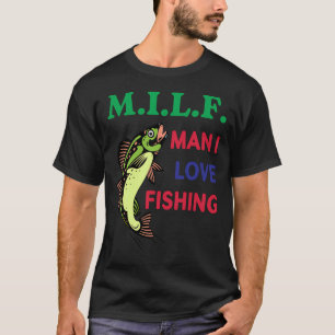 Man Ik Hou Van Vissen T-shirt