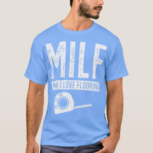 Man Ik hou van vloeren installateur aannemer huisd T-shirt