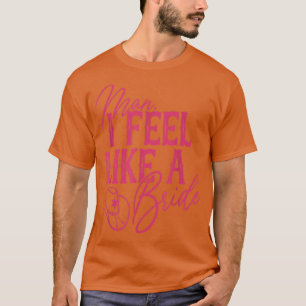 Man Ik voel me als een Bride Retro Cowboy Pet West T-shirt