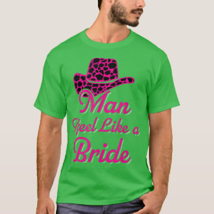 Man Ik voel me als een Bride Retro Cowboy Pet West T-shirt