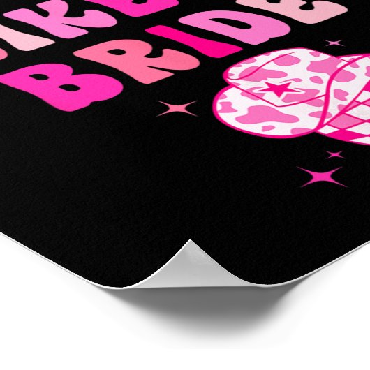 Man ik voel me als een bruid Cowgirl Hoed Disco vr Poster (Hoek)