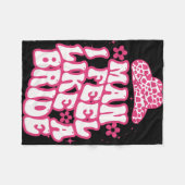 Man Ik voel me als een bruid Vrouwen Cowboy Pet We Fleece Deken (Voorkant (Horizontaal))