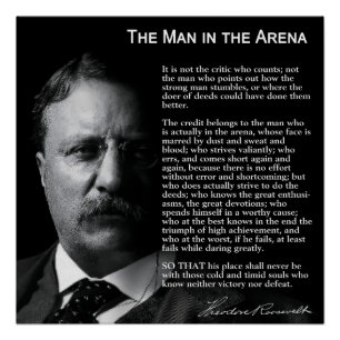 MAN in ARENA Speech Perfect Poster