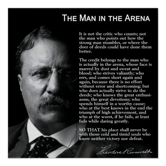 MAN in ARENA Speech Perfect Poster (Voorkant)